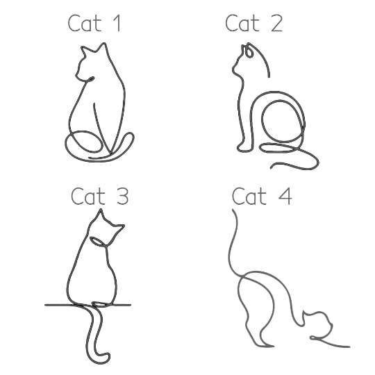 Egyedi Gravírozott Cica Név Nyaklánc