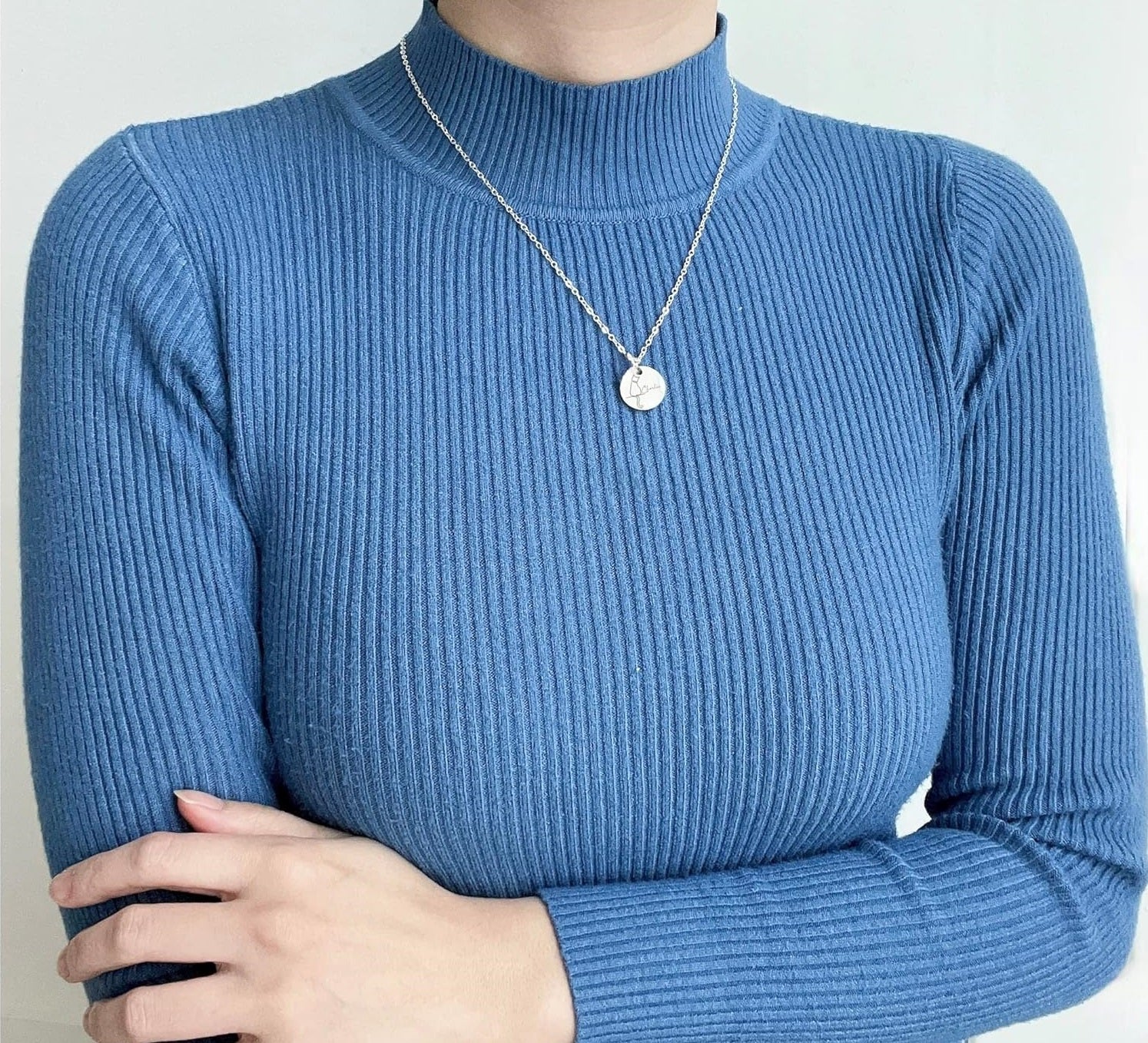 Egyedi Gravírozott Cica Név Nyaklánc