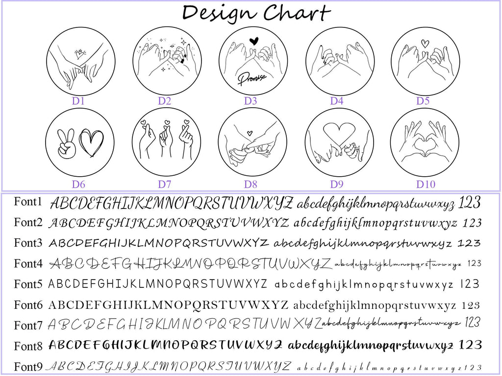 Egyedi gravírozott bff,páros pinkie promise kucsltartó