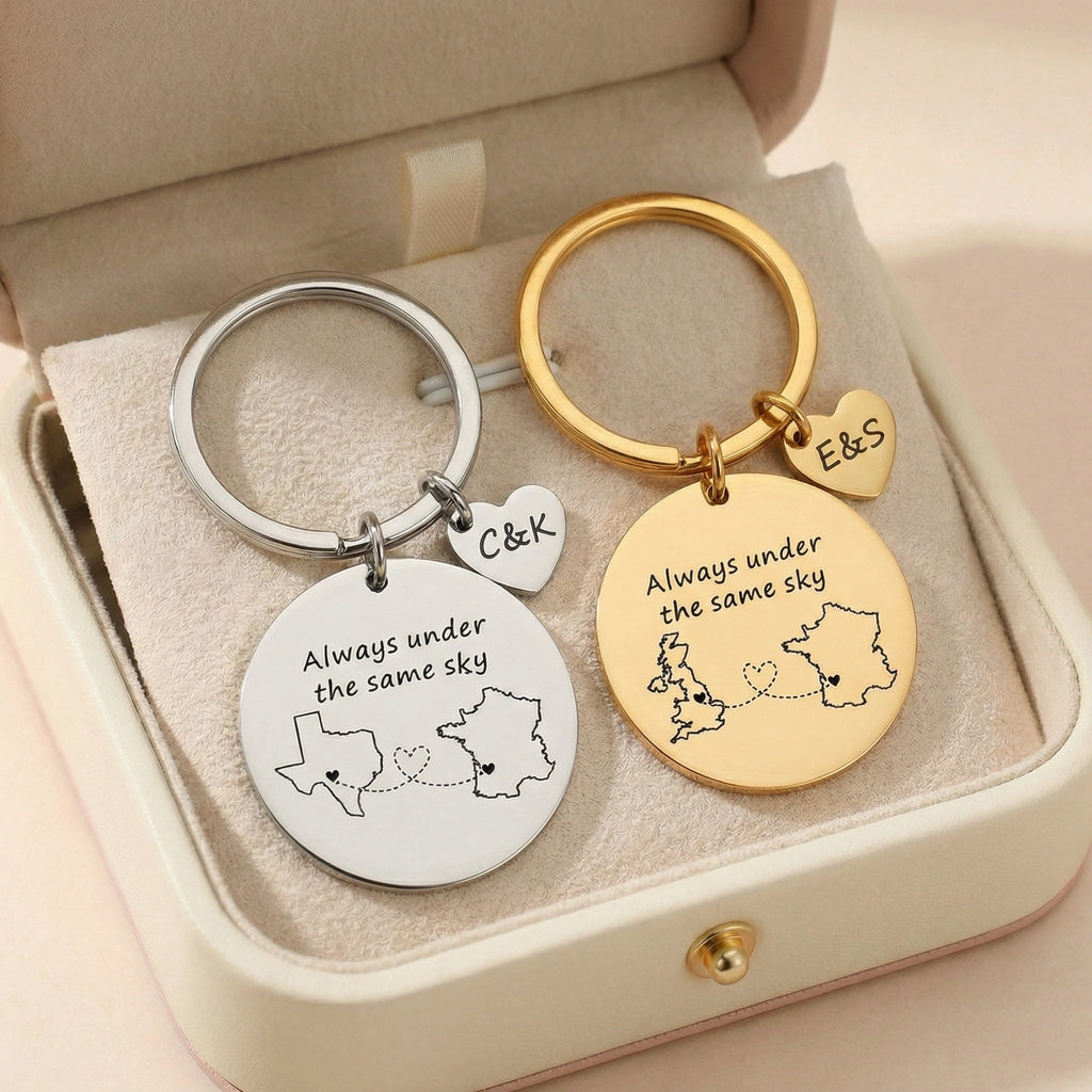 Gravírozható egyedi távkapcsolati kulcstartó