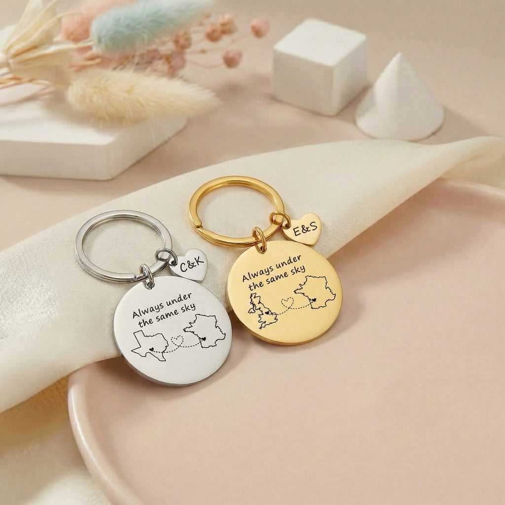 Gravírozható egyedi távkapcsolati kulcstartó