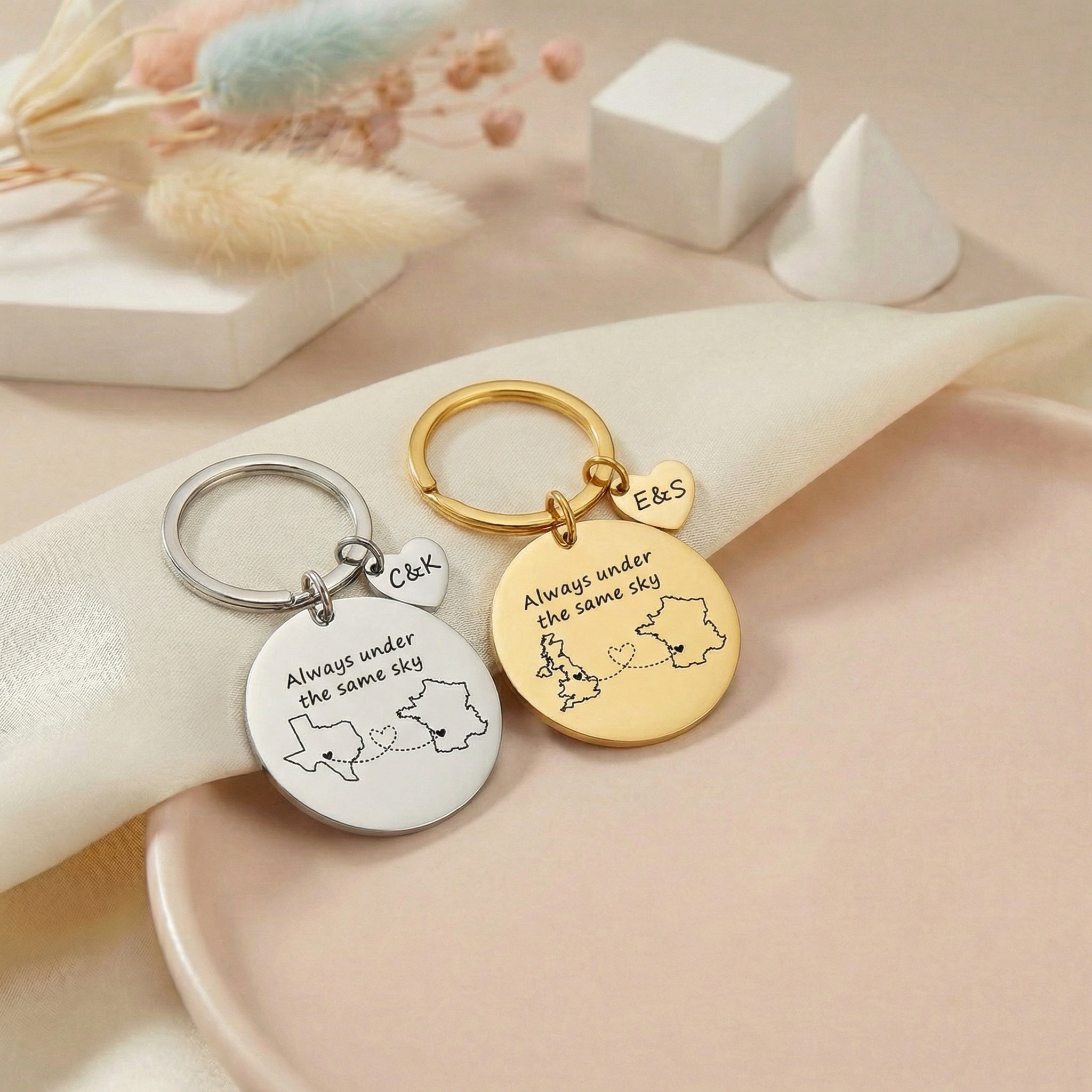 Gravírozható egyedi távkapcsolati kulcstartó