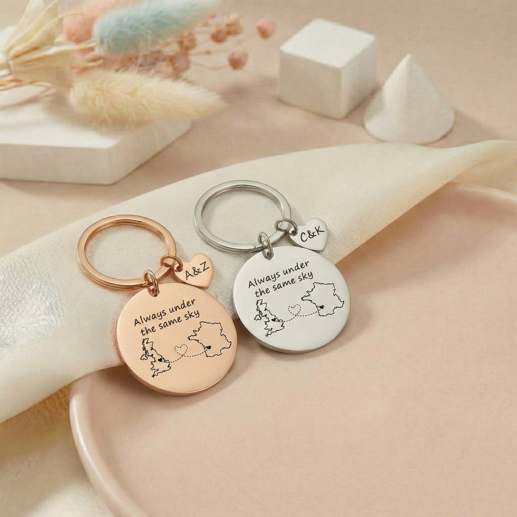 Gravírozható egyedi távkapcsolati kulcstartó