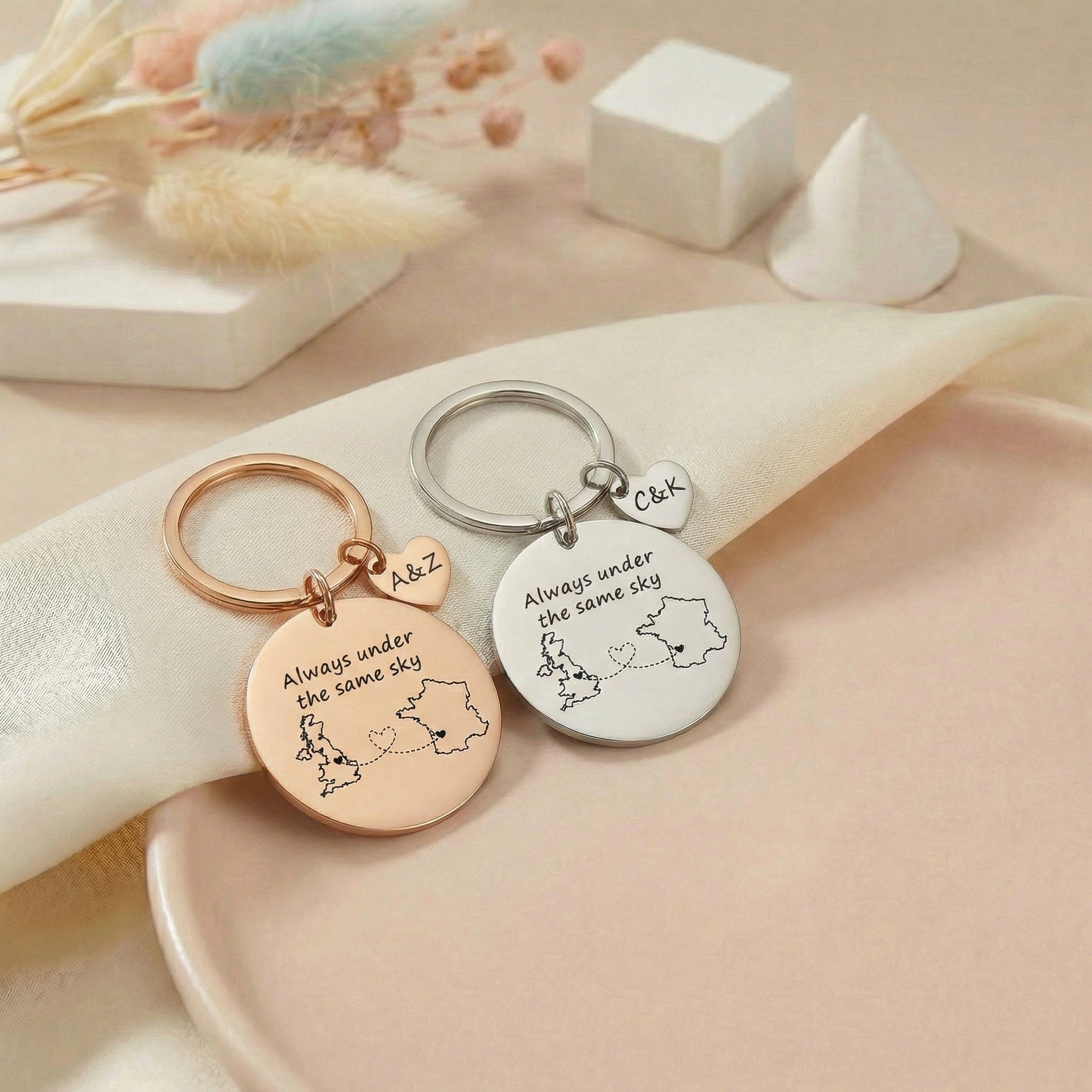 Gravírozható egyedi távkapcsolati kulcstartó